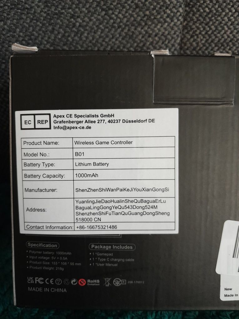 Kontroler bezprzewodowy NS/PC/Android/IOS RGB Turnbo Function