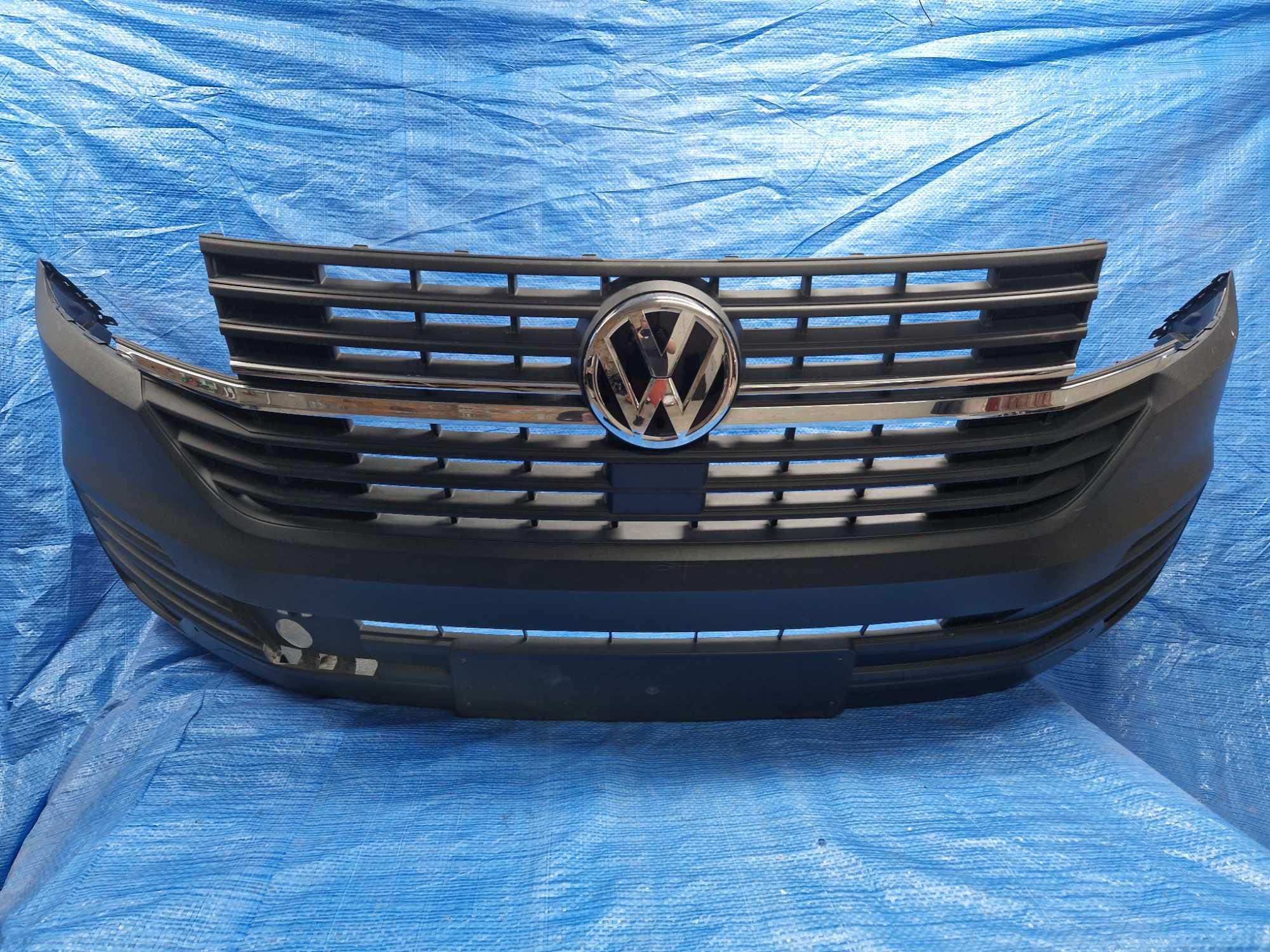 VW T6 LIFT zderzak przód Oryginał Bardzo Ładny