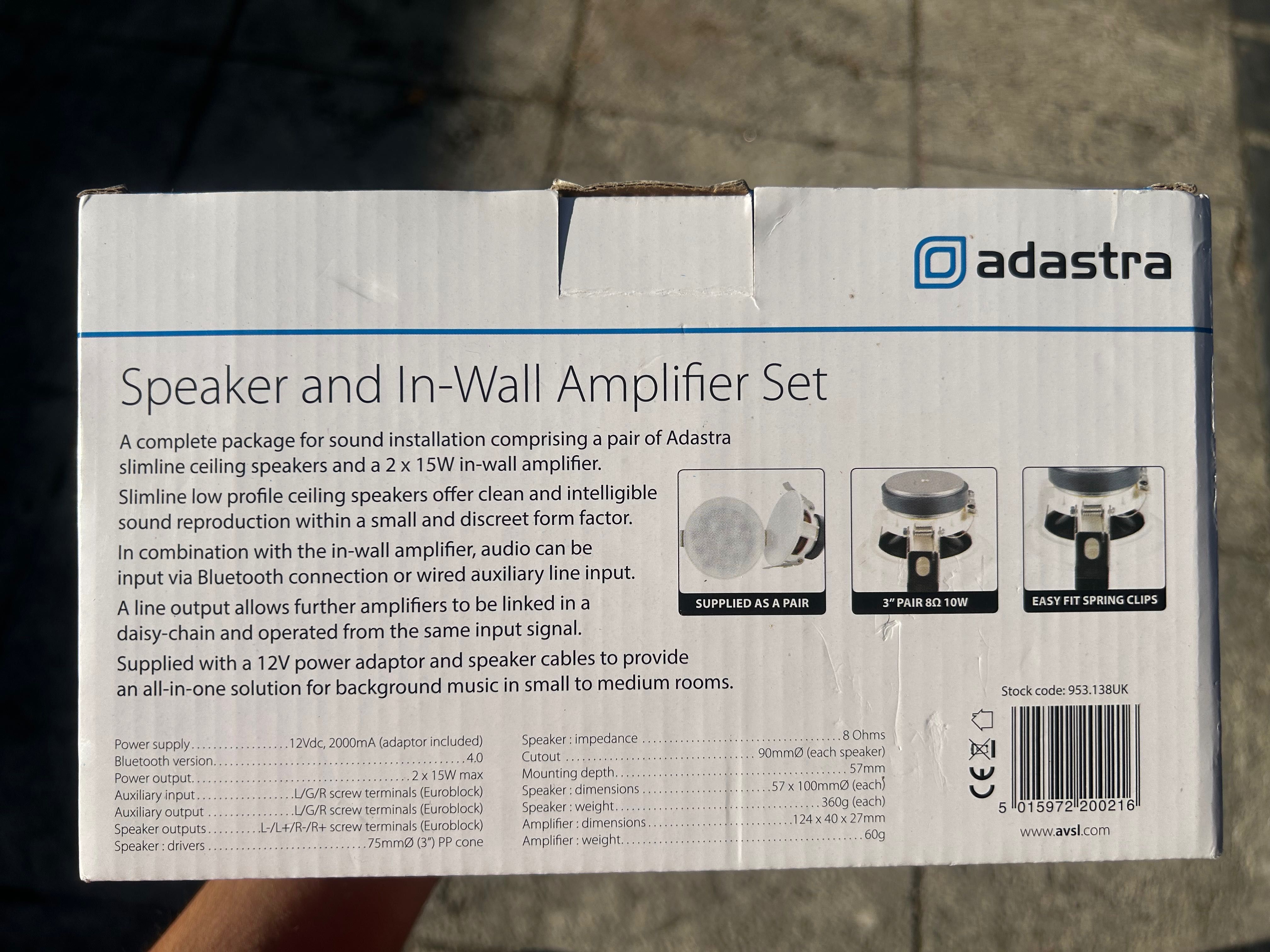Amplificadores/ colunas de som para teto com altifalante | Novo