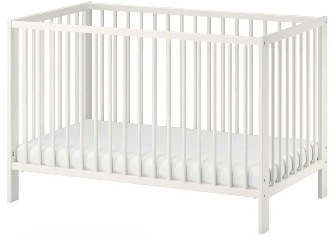 Łóżeczko łóżko dziecięce Ikea gulliver białe 60x120cm