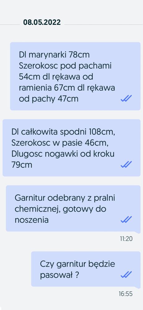 Rocman garnitur ciemny granat 176 na 92