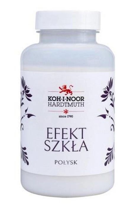 Lakier do decoupage efekt szkła połysk 200ml Koh-I-Noor butelka,