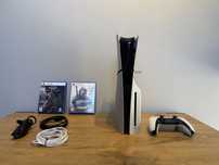 PlayStation 5 slim + 2 gry + akcesoria