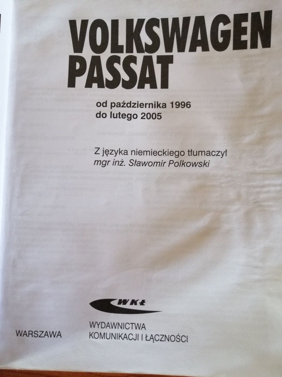 książka Volkswagen Passat 1996 - 2005