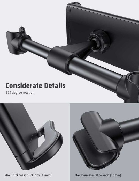 Lamicall Uchwyt samochodowy na tablet, uchwyt samochodowy na zagłówek