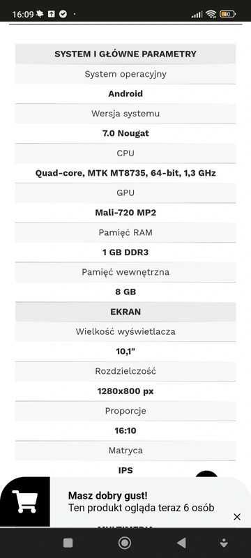 Tablet EAGLE 1067