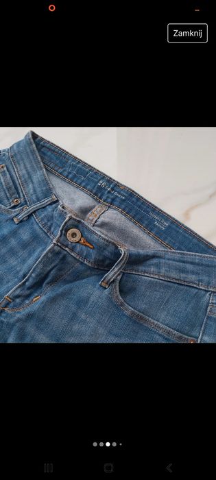 Jeansy spodnie Levi's Demi Curve W 26 L 32