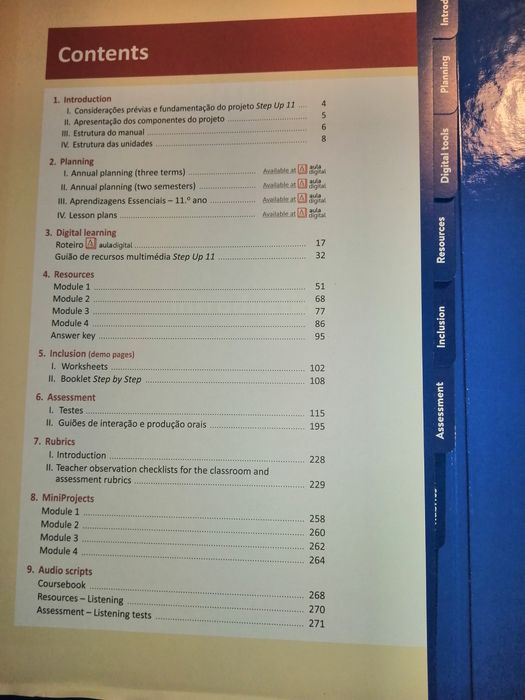 Step Up 11 - Inglês - 11º ano - Dossier do Professor completo. Novo!!