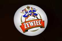 Reklama LED do baru ŻYWIEC, Podświetlane logo Żywca, Szyld, Baner 3D