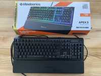 Klawiatura Steelseries APEX 3 wodoodporna, bardzo cicha RGB przewosowa