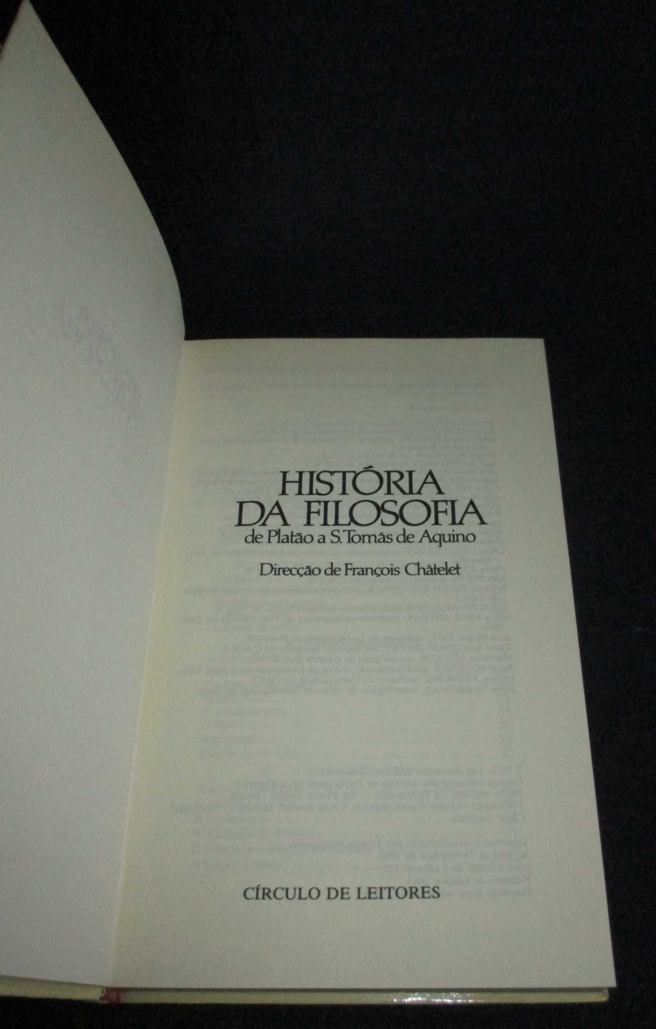 Livro História da Filosofia Platão S. Tomás Aquino François Châtelet