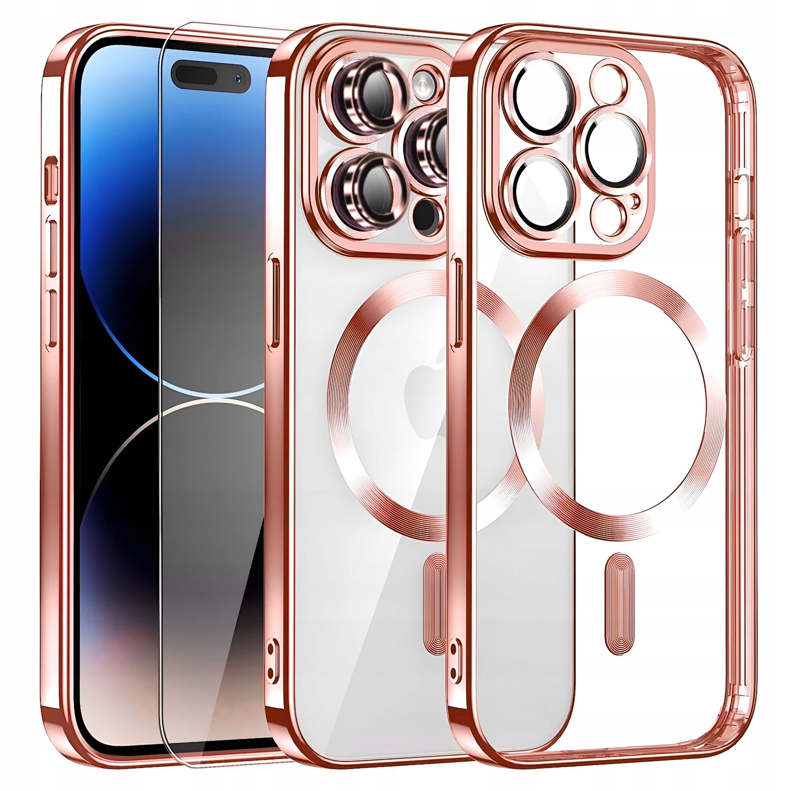Etui Do Iphone 14 Pro Magsafe Case Pokrowiec Obudowa Osłona + Szkło
