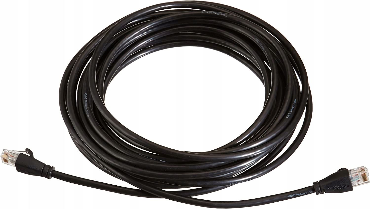 kabel internetowy patchcord amazon basics 7,6 metrów czarny rj - 45