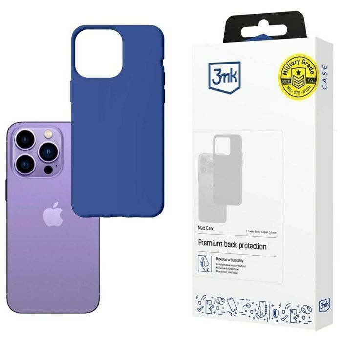 3Mk Matt Case Iphone 14 Pro 6,1" Jagoda/Blueberry