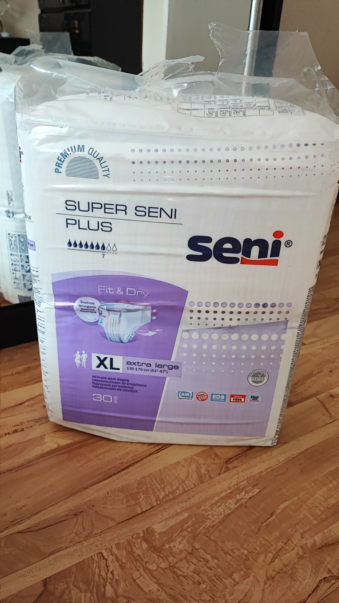 Super Seni Plus pieluchomajtki dla dorosłych zapinane na rzepy Xl