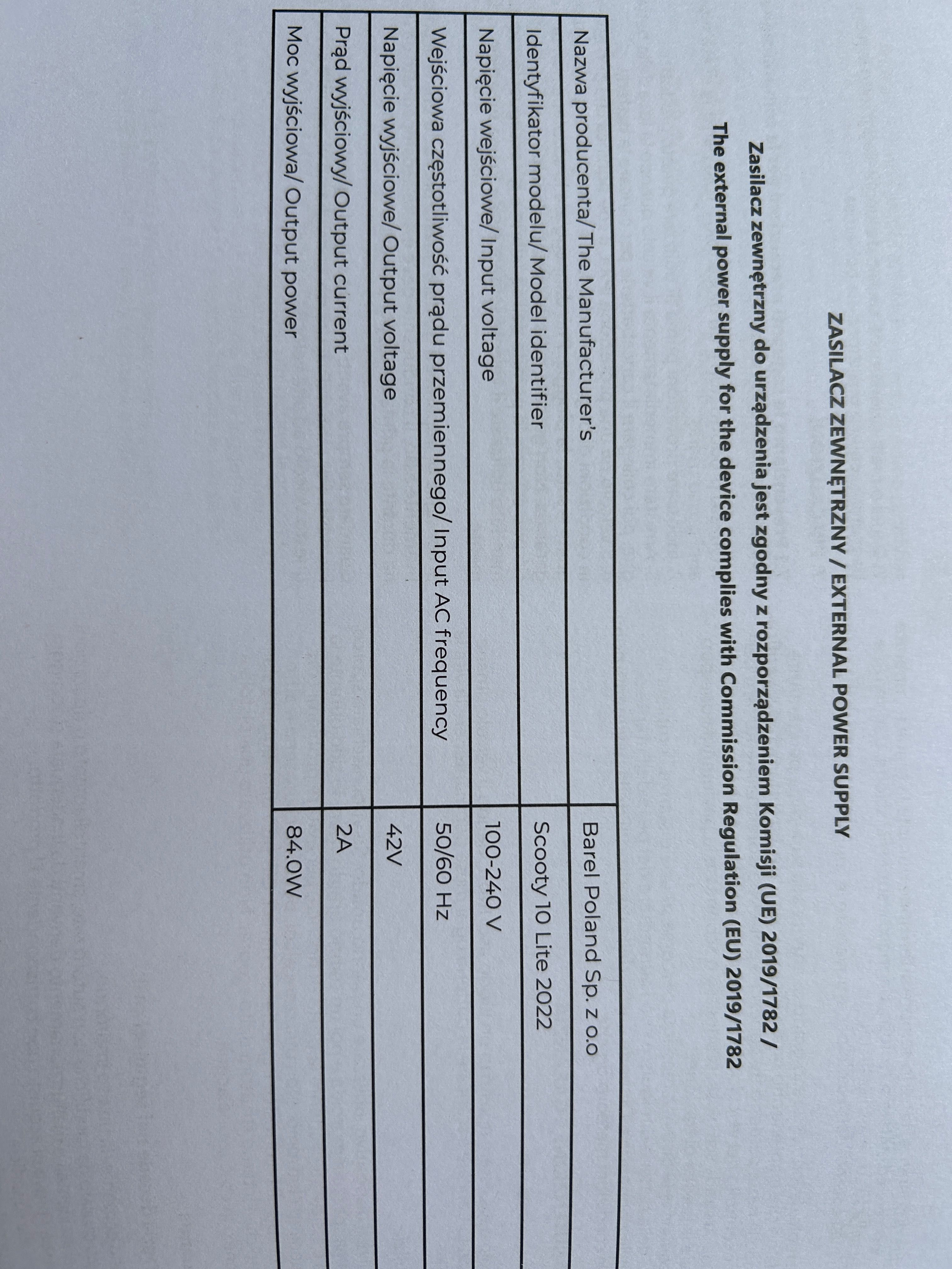 Hulajnoga elektryczna Motus Scooty 10 lite 2022