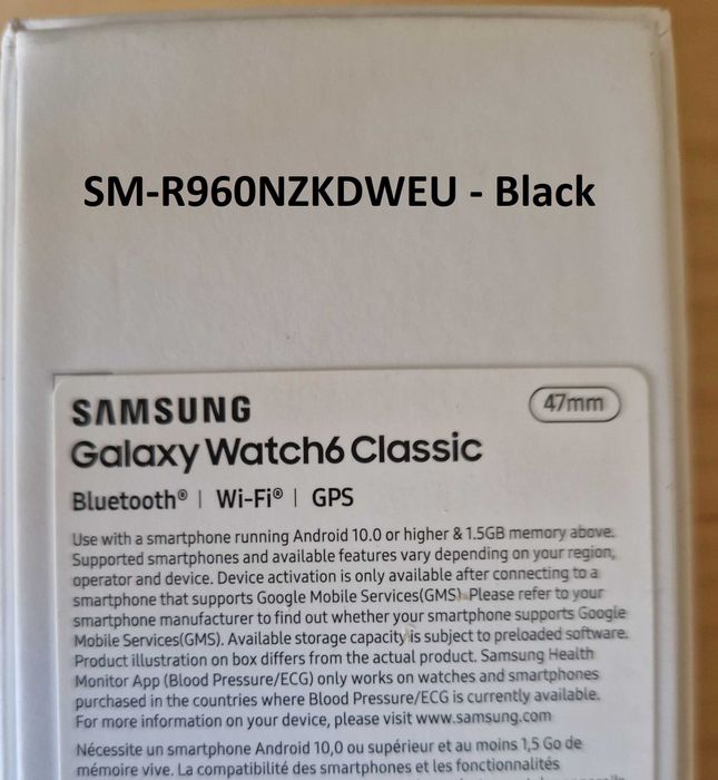 Samsung Watch 6 Classic 47 mm Black