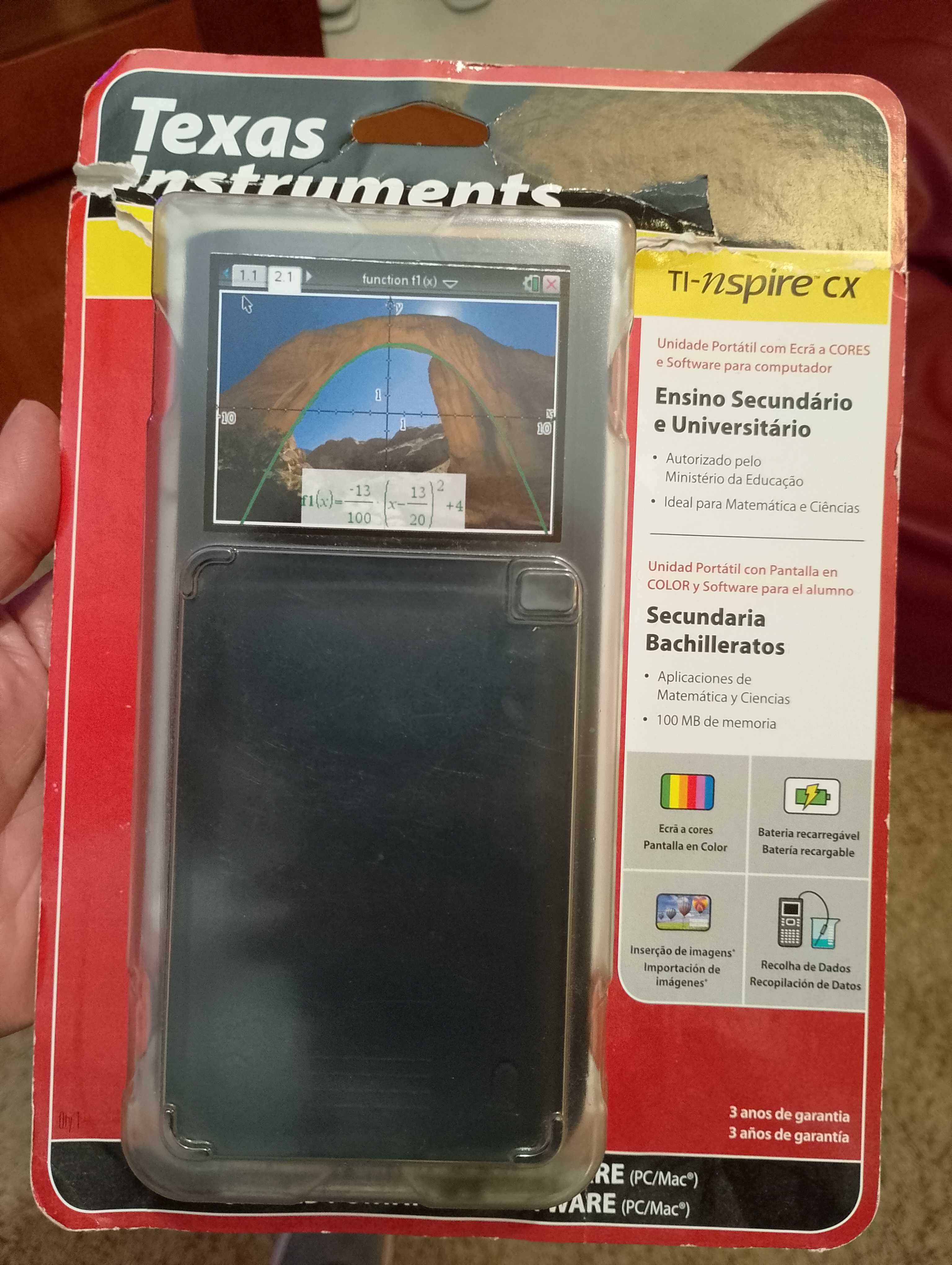 Gráfica Texas TI-nspire CX