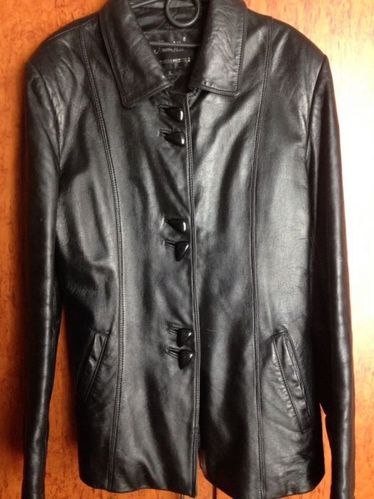 Кожаная куртка-пиджак