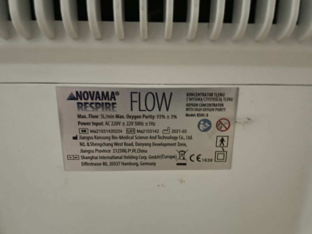 Koncentrator tlenu NOVAMA RESPIRE FLOW