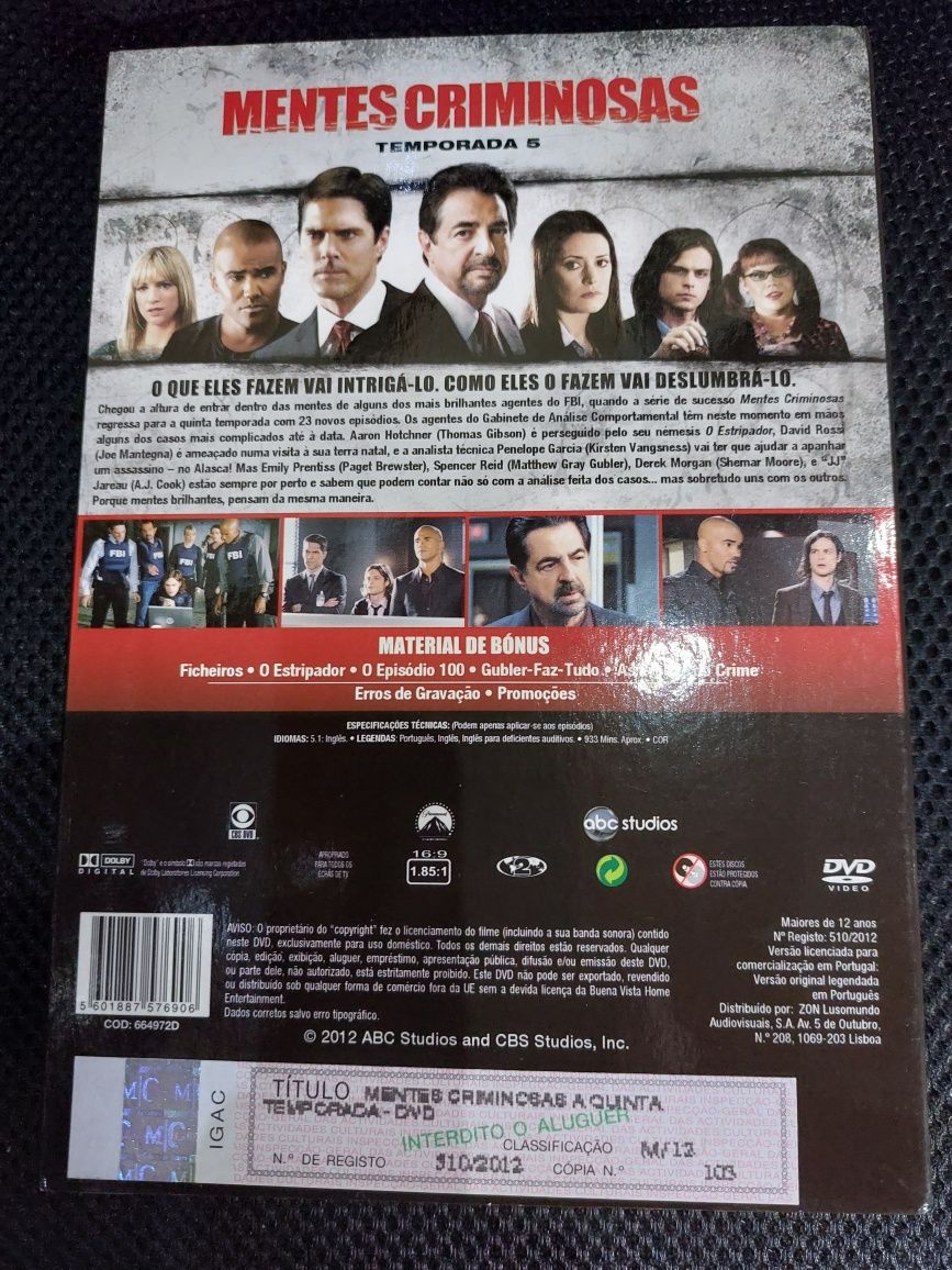 Mentes Criminosas Temporada 5