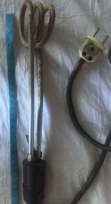 Электрокипятильник СССР большой 30 см от сети 220 Вт отлично работает