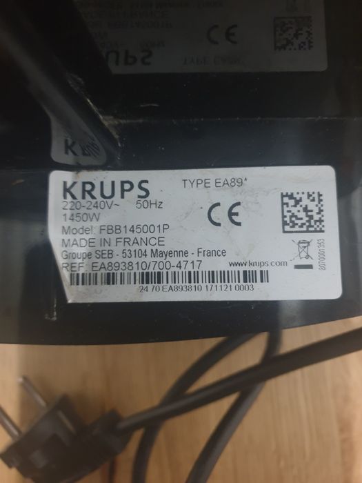 Uszkodzony ekspres krups ea 69 Bluetooth