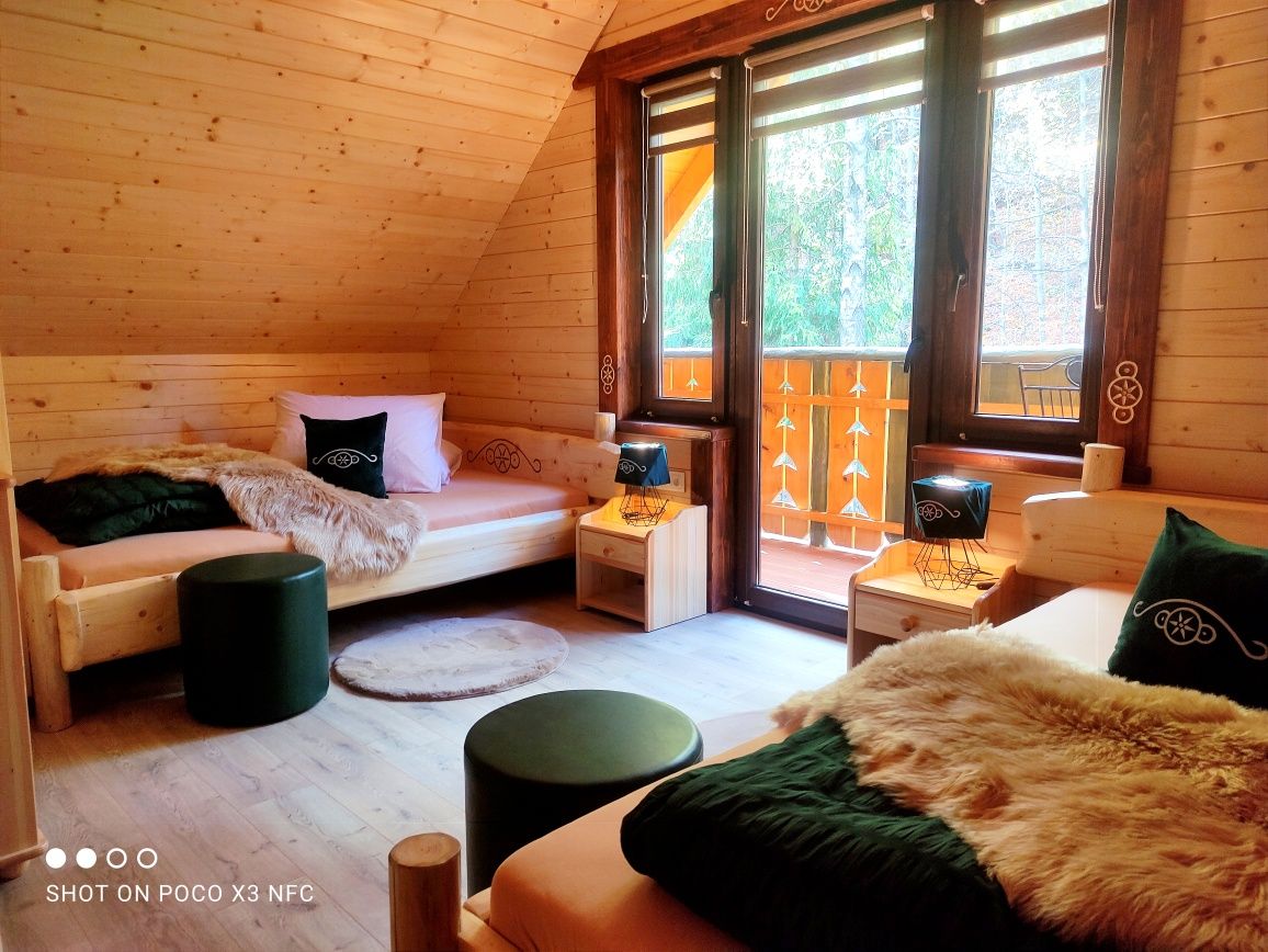 Domek Nad samą rzeką jacuzzi Sauna8os. kominek noclegi Brenna Ustroń