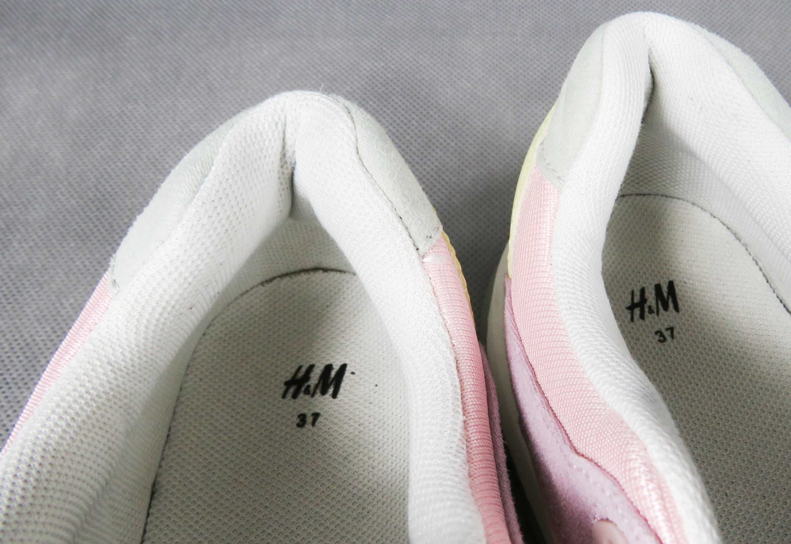 Adidasy H&M 37 buty sportowe H&M pastelowe buty sportowe