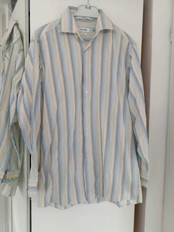 Koszula Męska Calvin Klein Bawełna Unikat Vintage M