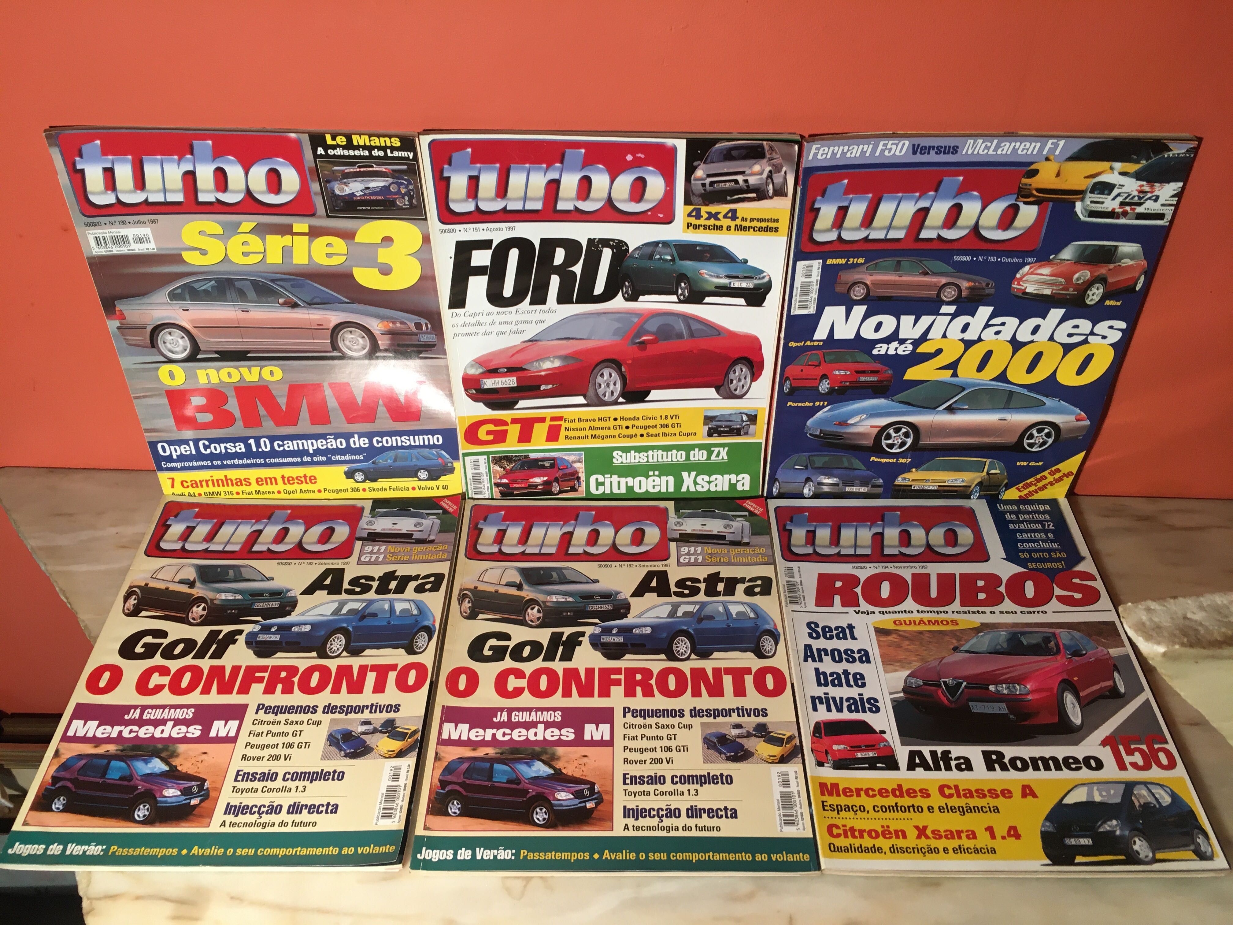 40 TURBO - revistas de 1982 a 2007 em bom estado