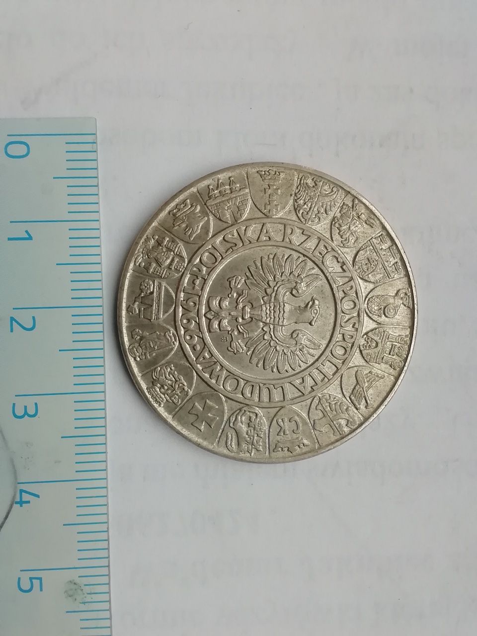 Moneta 100 złotych 1966 r. Mieszko i Dąbrówka srebro stan dobry