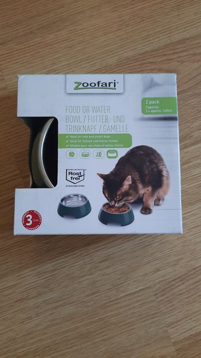 Miseczki dla kotka lub pieska 2szt. Nowe