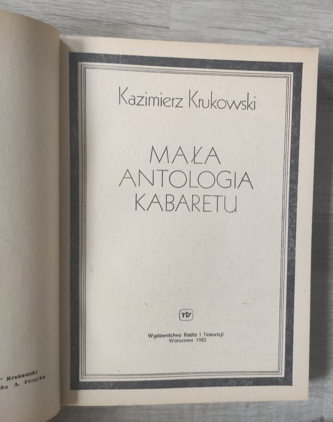 Mała antologia kabaretu Kazimierz Krukowski