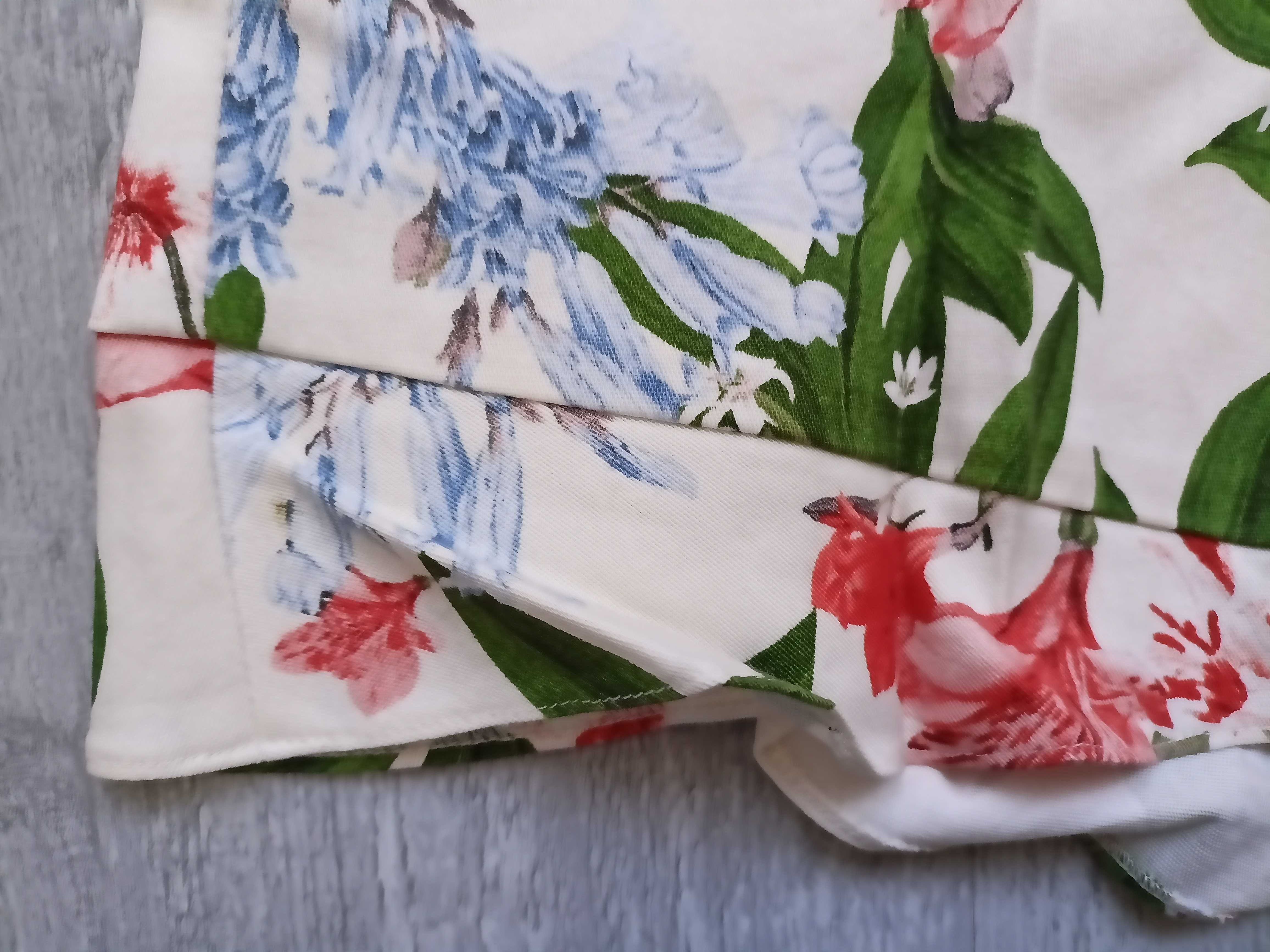 spodenki szorty floral z falbanką zara m