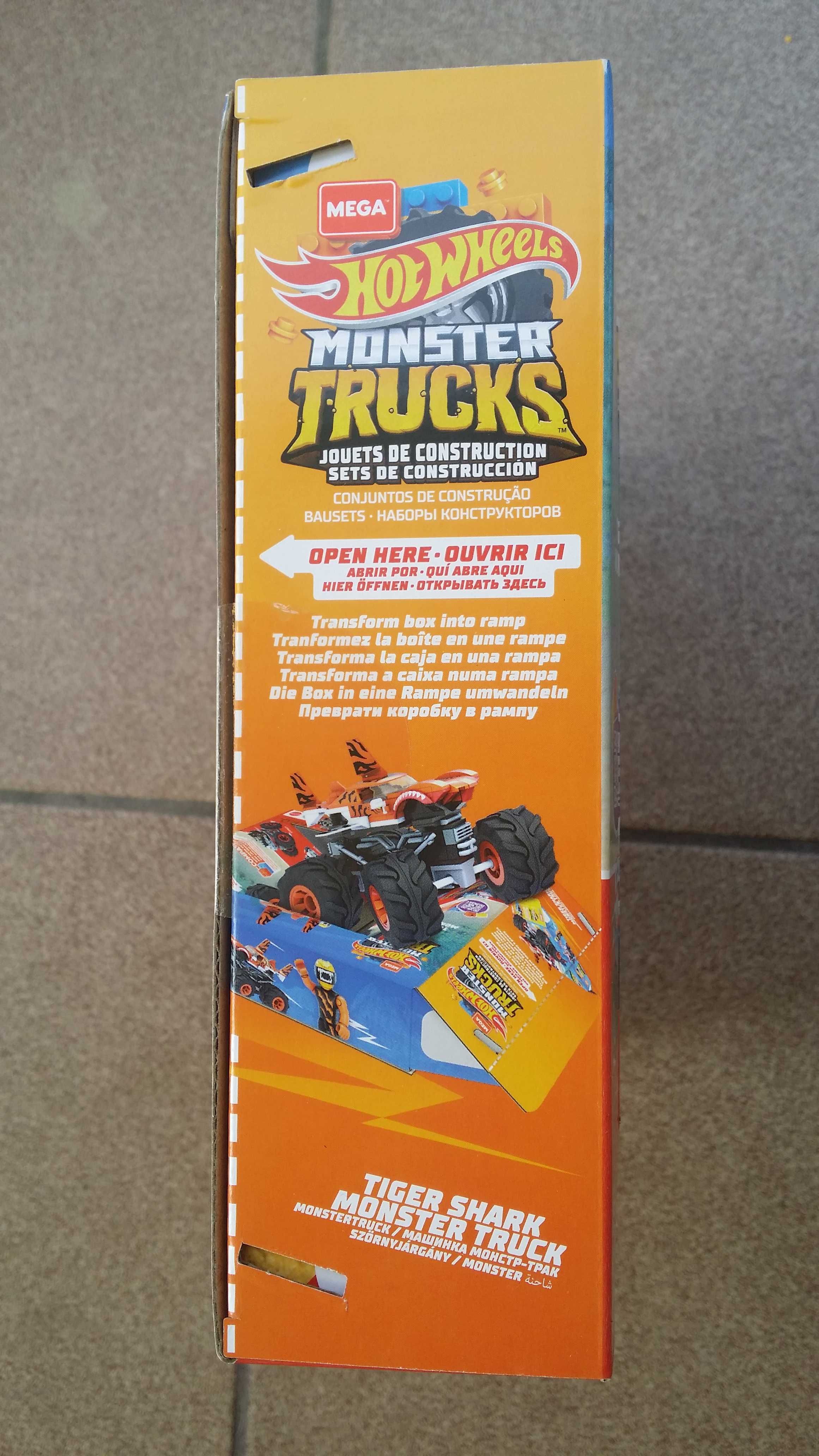 Hot Wheels MEGA Tiger Shark Monster Truck Construction