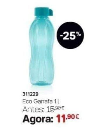 Eco garrafas Tupperware várias capacidades e cores desde €6.00