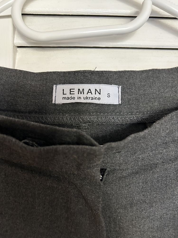 Сірі класичні штани палаццо LEMAN
