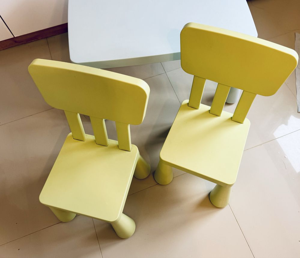 Stolik i krzesla Ikea mammut