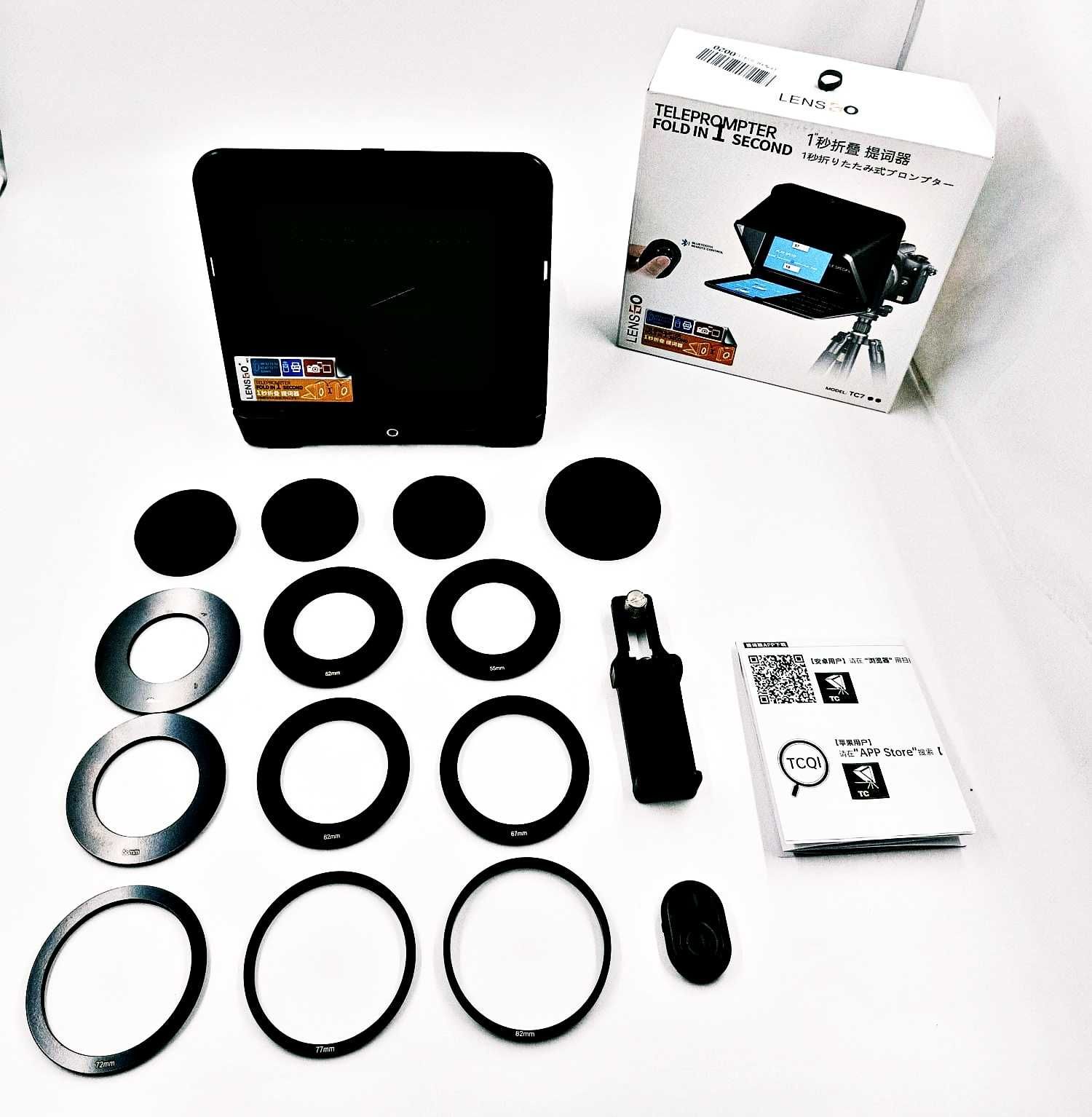 Teleprompter LENSGO TC7 8" Tablet iPad Smartfon DSLR Vlog Live