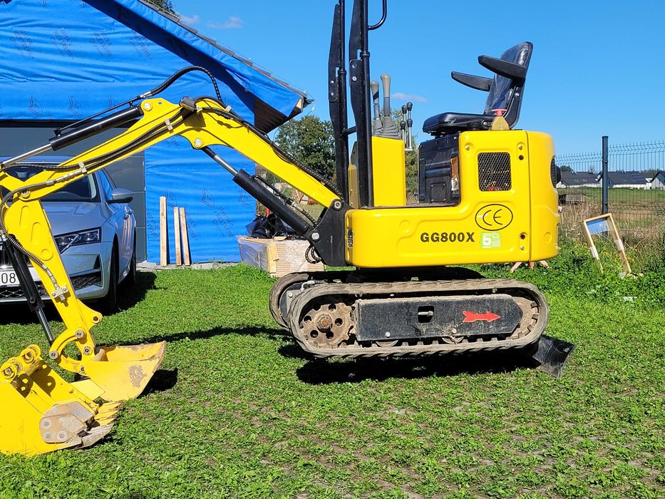 Minikoparka Gunter-grossmann gg800x 2023r +3 łyżki //jak nowa//