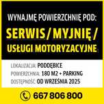 Wynajmę pomieszczenia usługowe w Poddębicach myjnia, warsztat, wulkani
