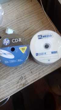 Диски CD-R фирмы hp и диски DVD-R фирма MEDIA болванка 50шт