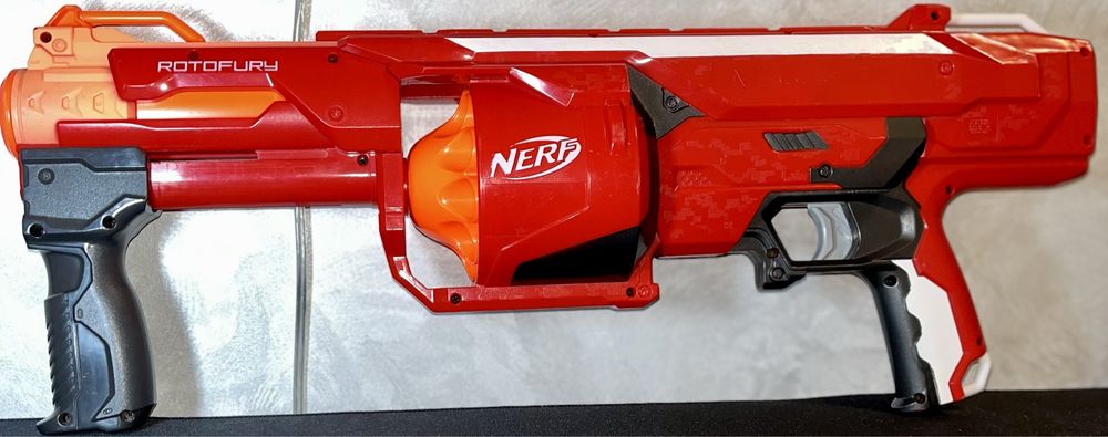 Бластер Нерф Мега Ротофьюрі Nerf N-Strike MEGA RotoFury Blaster Hasbro