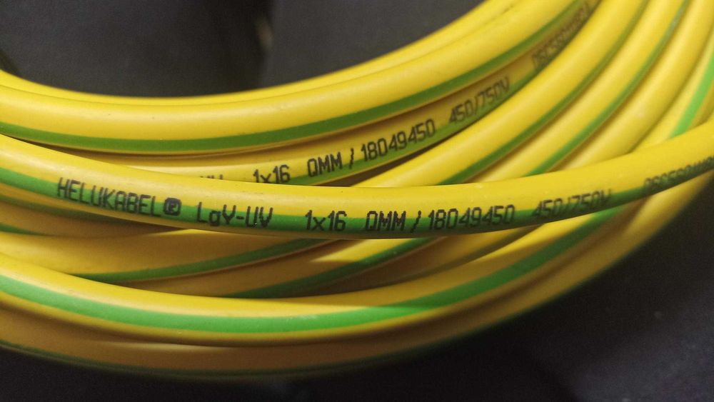 Kabel uziemiający - odporny na UV - Lgy 1x16 - 34 m
