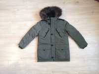 Зимняя теплая куртка парка  для мальчика C&A Германия, рост 128-134