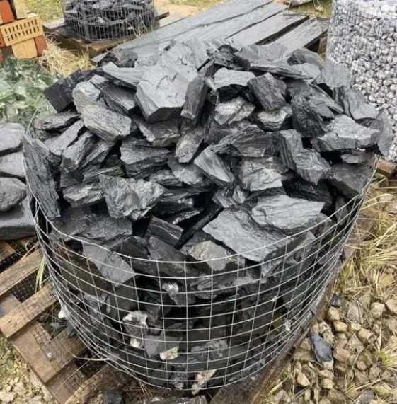 Czarny Kamień Akwarium Skała Black Grey Stone Malawi Tanganika Łupek