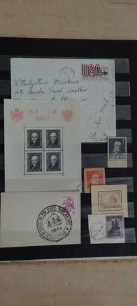 Znaczki Koperty i kartki pocztowe w klaserze A4