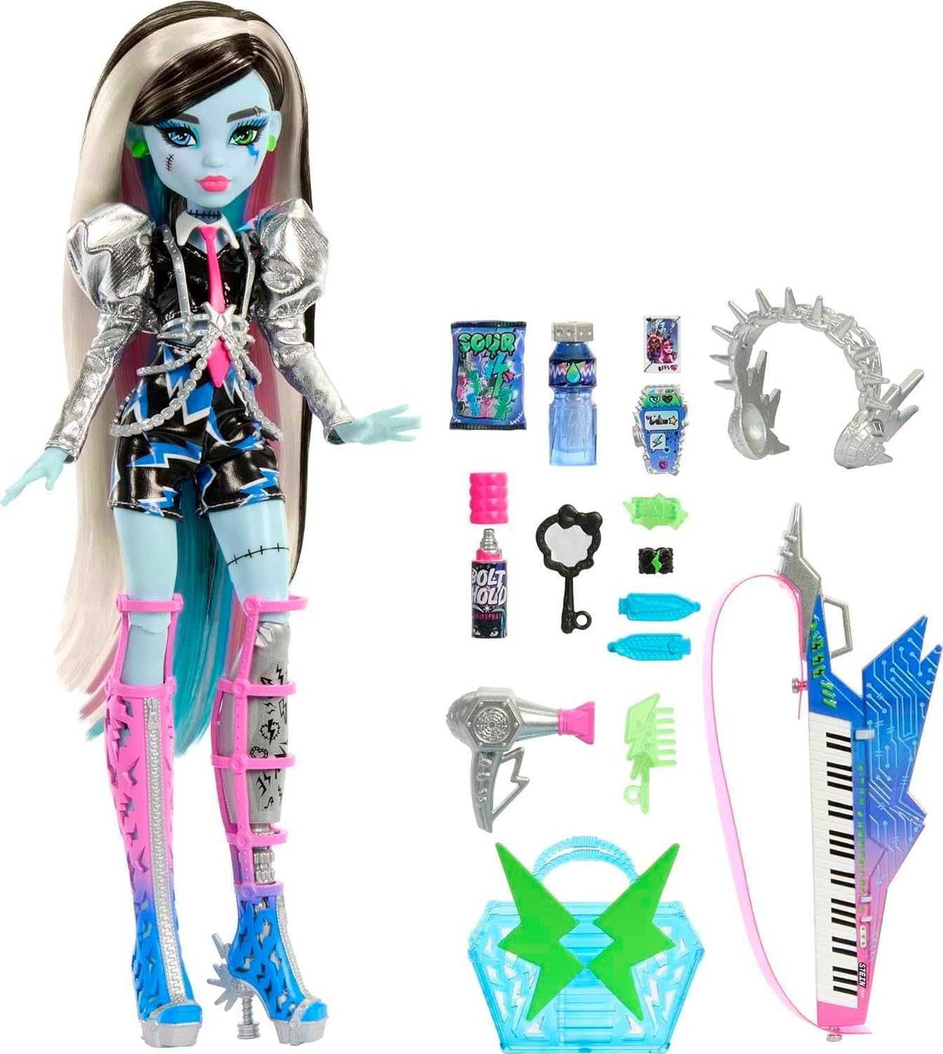 Лялька Monster High,Amped Frankie Stein Rockstar з інструментальними