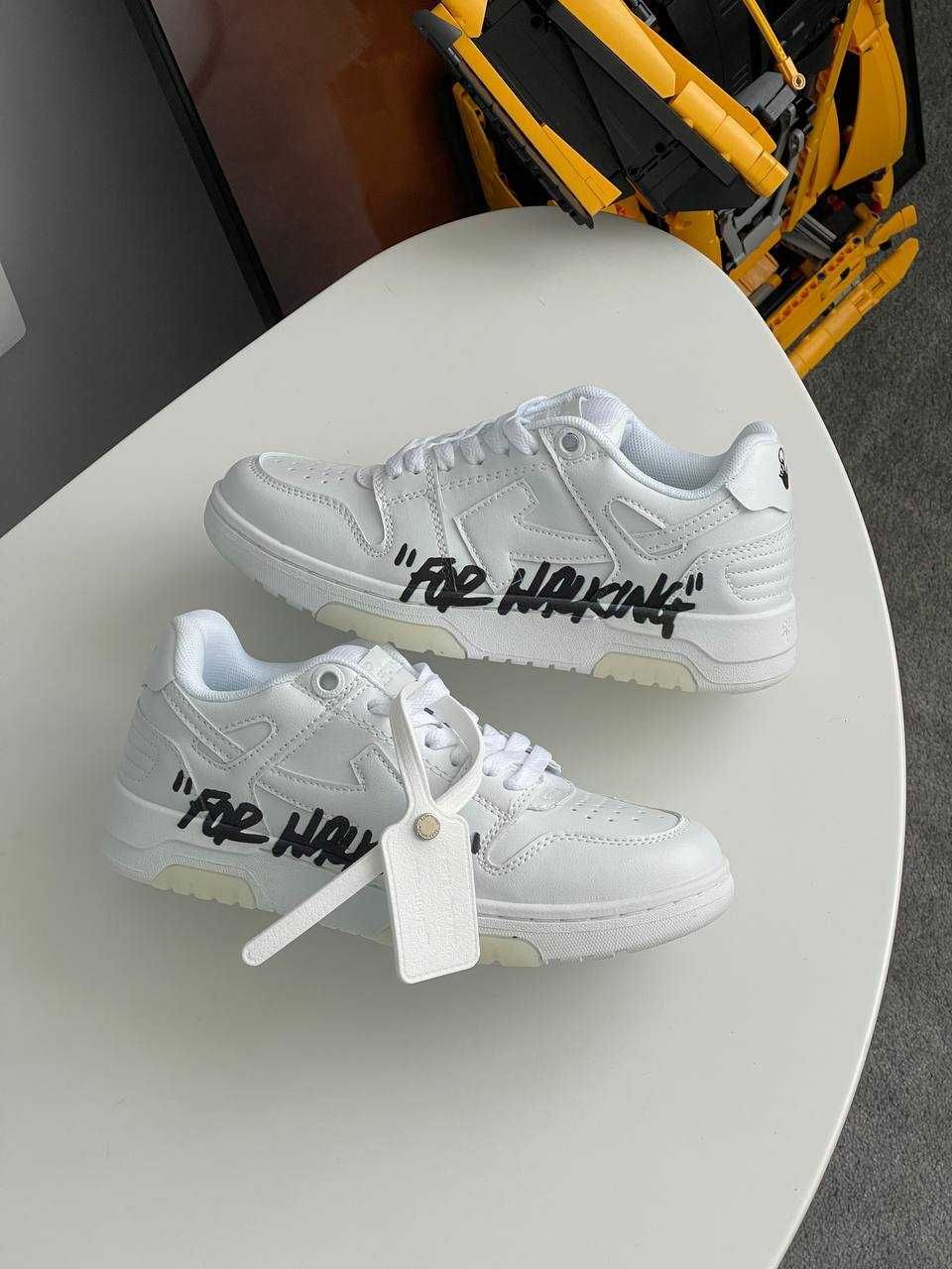 Кросівки Off-White For Walking Black Logo premium